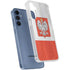 Poland Flag Distressed Galaxy S24 Clear Case